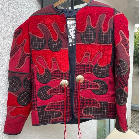 Judith Roberts Patchwork Western Jacket - Picture 1 of 12